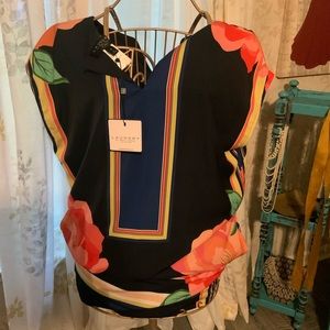 Laundry multicolored flower dress